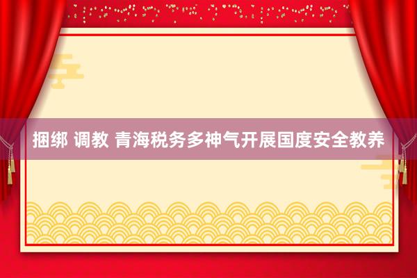 捆绑 调教 青海税务多神气开展国度安全教养