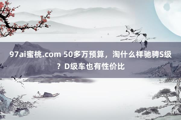 97ai蜜桃.com 50多万预算，淘什么样驰骋S级？D级车也有性价比