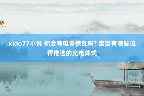 xiao77小说 你会有电量慌乱吗? 望望有哪些值得推选的充电体式