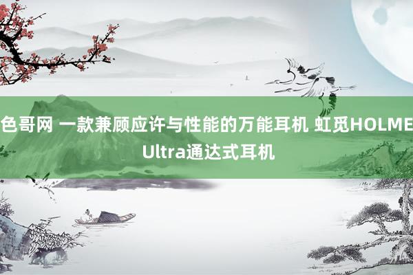 色哥网 一款兼顾应许与性能的万能耳机 虹觅HOLME Ultra通达式耳机