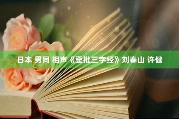 日本 男同 相声《歪批三字经》刘春山 许健