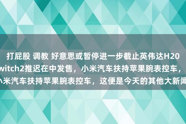 打屁股 调教 好意思或暂停进一步截止英伟达H20出口，零跑智驾免费，Switch2推迟在中发售，小米汽车扶持苹果腕表控车，这便是今天的其他大新闻！